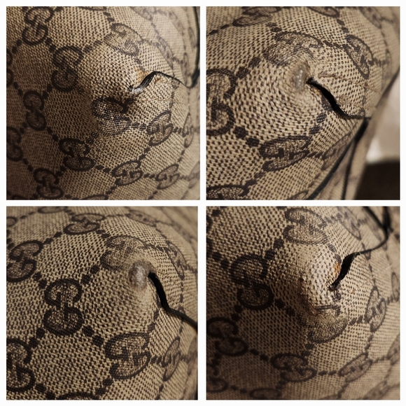 GUCCI GG Supreme Reversible Leather Tote with POSH Authentication - Picture 9 of 14